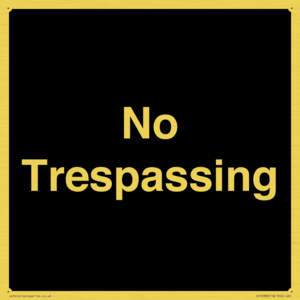 No Trespassing